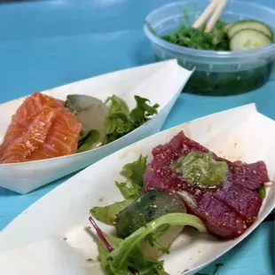 Hamachi, Sake  @littlebitesatx on IG