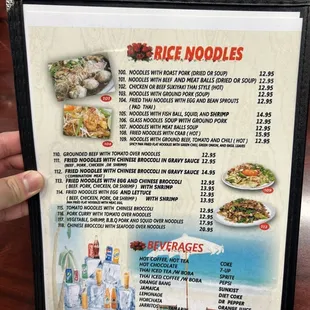 sushi and sashimi, menu