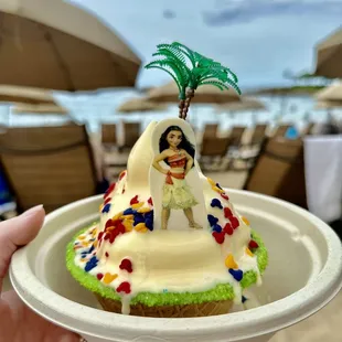 Moana Dole Whip Fresh Fruit Sundae