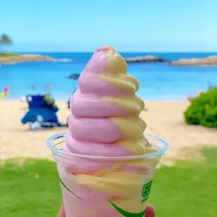 Watermelon pineapple swirl