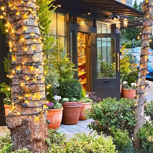 outside