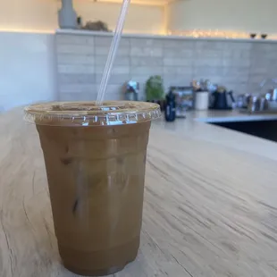 cold brew with oatmilk