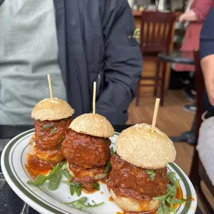 Gravy Meatball Sliders