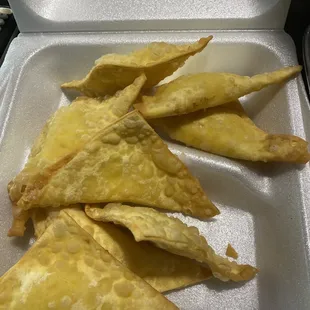 Crab Rangoons. 9 of 10.
