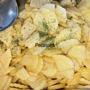 potato chips and a spoon