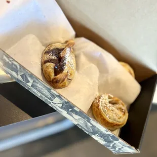 a pastry in a box