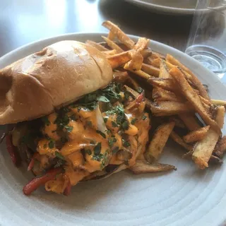 Catering Asian Steak and Cheese Sandwich
