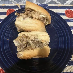 8" Beef and pork Philly...very flavorful.