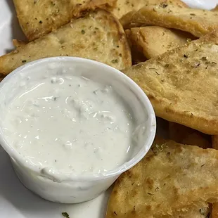 Pita w/ homemade Tzatziki Sauce