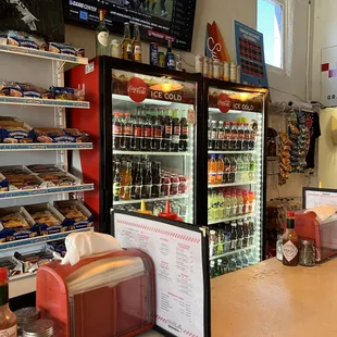 Drink cooler selection.