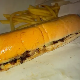 +$2 to make it a platter... Platter = small side of bland fries