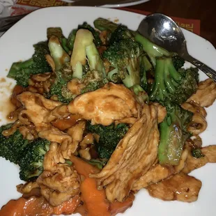 Chicken and broccoli
