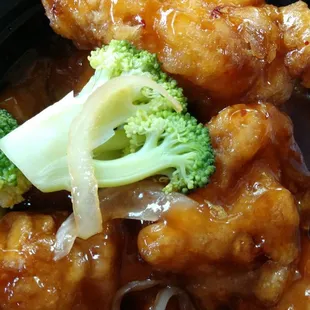 Orange chicken. Delicious.