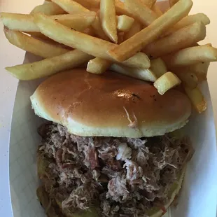 Pulled Pork BBQ &amp; Fries