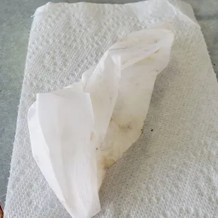 Wet wipes from me cleaning the table