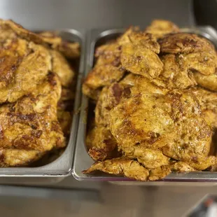 Grill chicken for the fajitas tacos