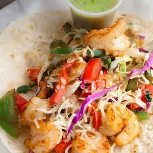 Grill shrimp tacos