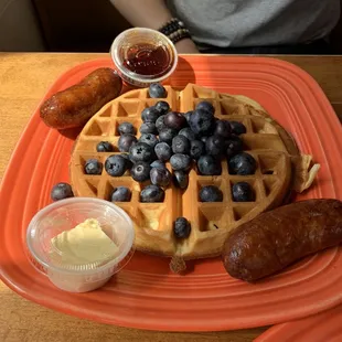 Blueberry waffle