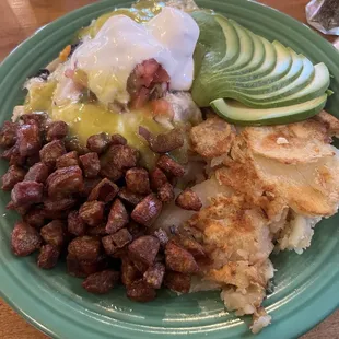 Huevos Rancheros with Chorizo and Avocado