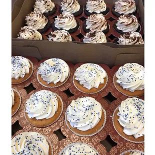 a box of cupcakes