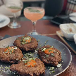 a plate of food on a table