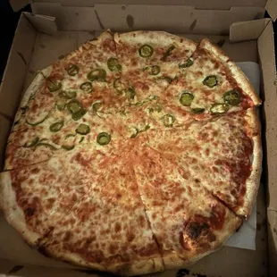 Half cheese half jalepeño