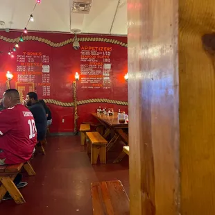 people sitting at tables