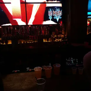 Grabbing a drink while exploring the city!