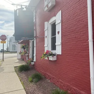 Outside