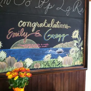 Have fun with the chalkboards!