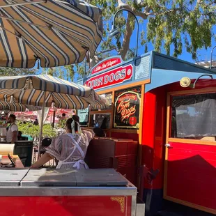 Famous corn dog stand