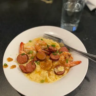 Shrimp, Sausage, &amp; Grits