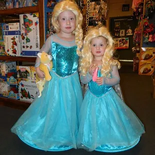 A few customers dress up...that's okay!