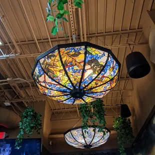 a stained glass umbrella