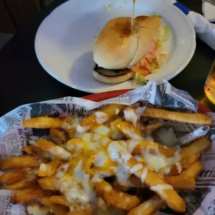 Hoagie (half) and cheese fries