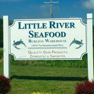 Little River Seafood in Burgess, VA