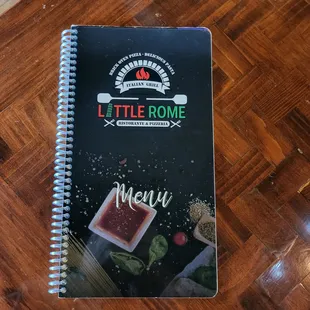 Great menu with photos of every offering!