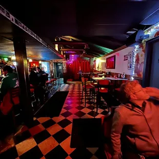 people sitting at the bar