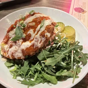 Hot chicken plate (vegan)