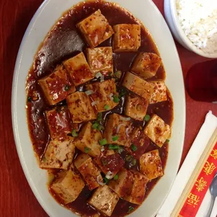 Szechuan bean curd