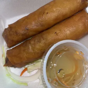 The spring rolls looked the best