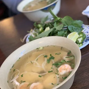 Seafood Egg Noodle Soup