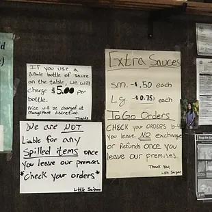 Couple of extra signs.