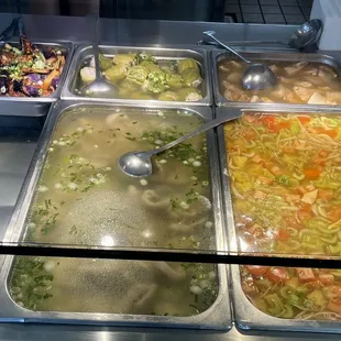 a variety of food items