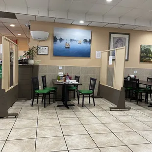 Nice wall for each table