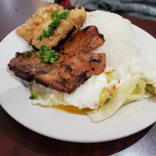 Com Tam Little Saigon Dac Biet - Broken Rice with Pork Chop and Shredded Pork Skin || IG: @misspiggyeats