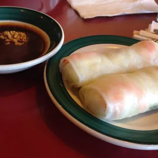 I could live off summer rolls and peanut sauce