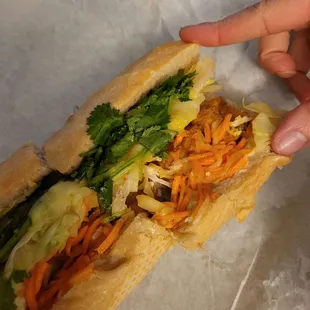 Hotel room photo - trying to show the fried tofu inside