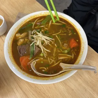 Beef Stew Egg Noodle Soup