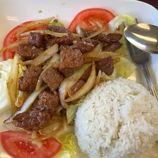 Spicy Lemongrass Beef with Rice